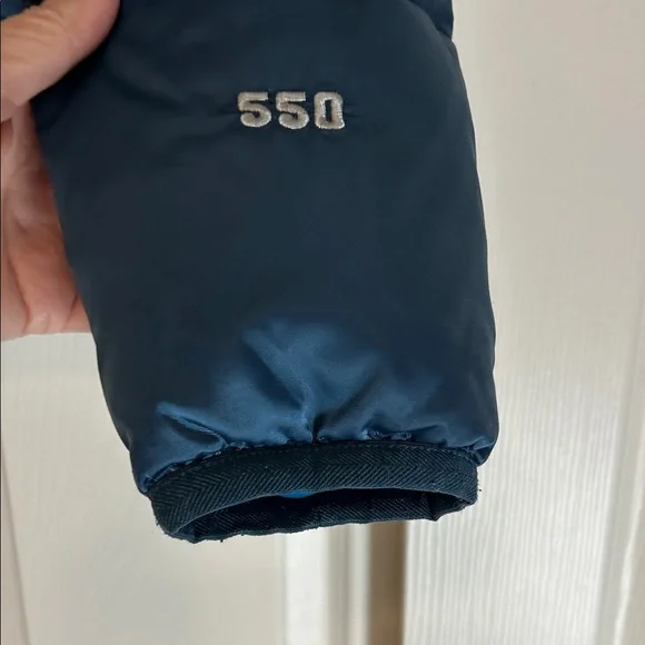 The North Face 550 Women's Navy Goose Down Puffer Jacket Size Medium - Picture 4 of 11